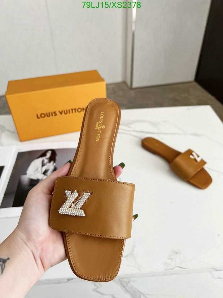 L0vis Vvtt0n Shake Flat Mule Beige