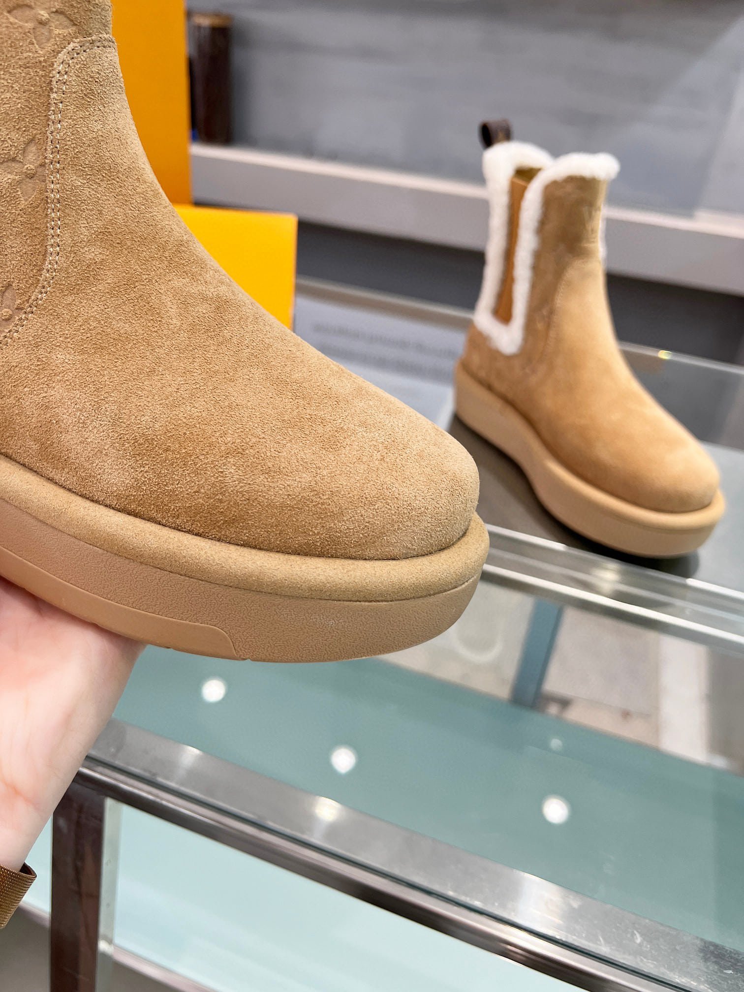 L0vis Vvtt0n Aspen Chelsea Ankle Boots Beige 1Adc7B