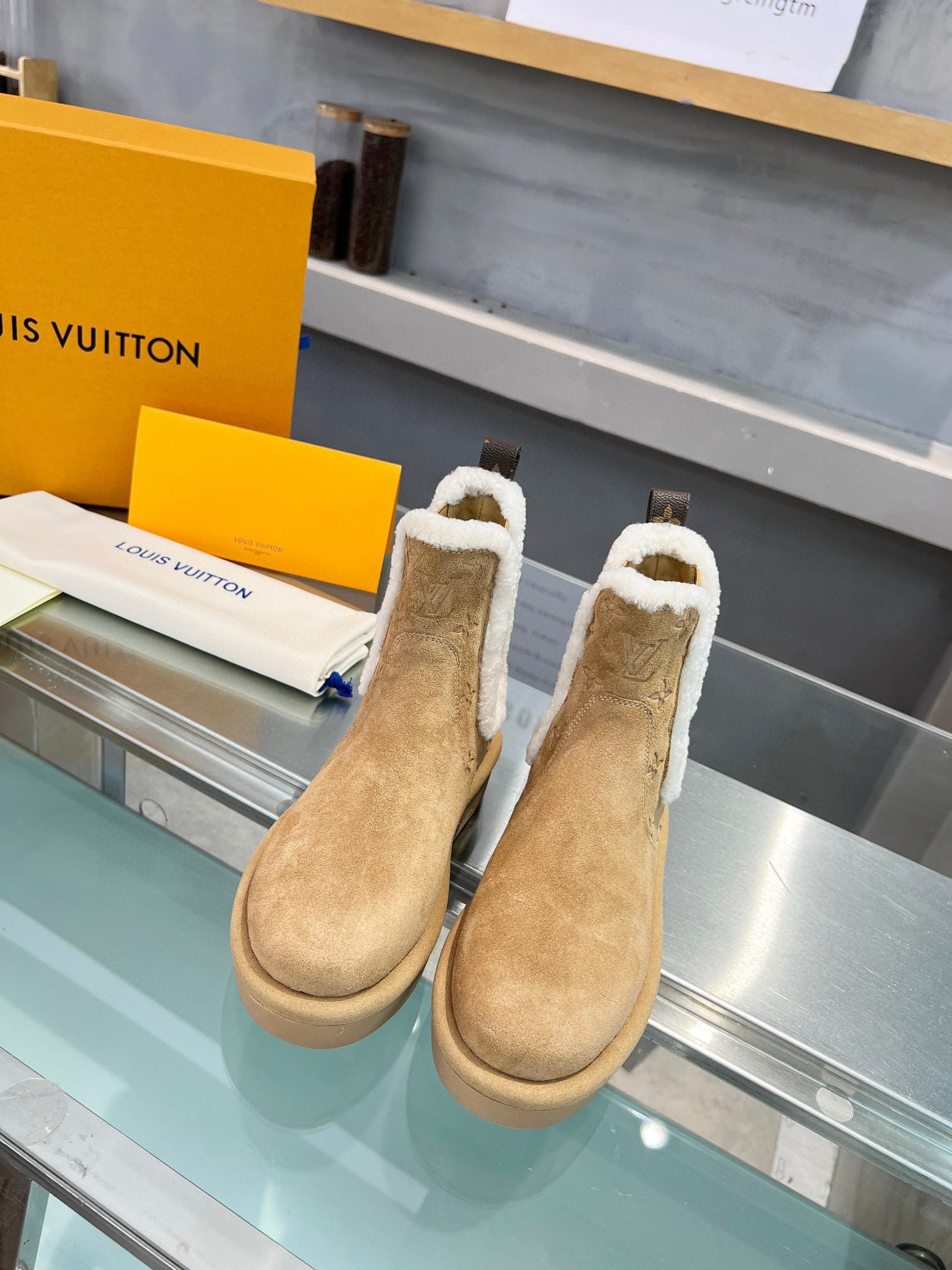 L0vis Vvtt0n Aspen Chelsea Ankle Boots Beige 1Adc7B