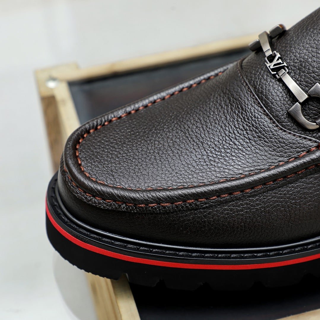 L0vis Vvtt0n Souliers Club Loafers Black Red