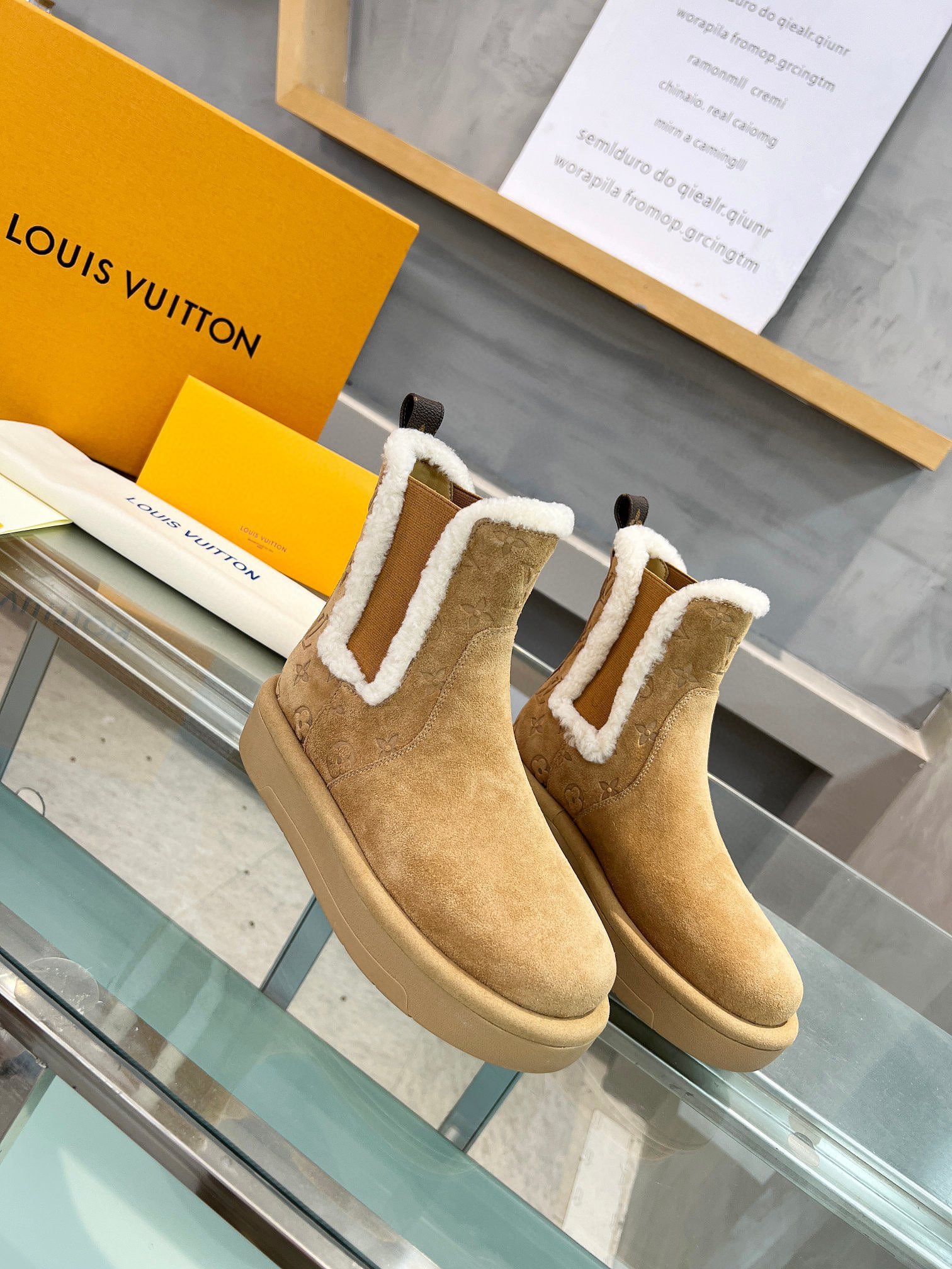 L0vis Vvtt0n Aspen Chelsea Ankle Boots Beige 1Adc7B