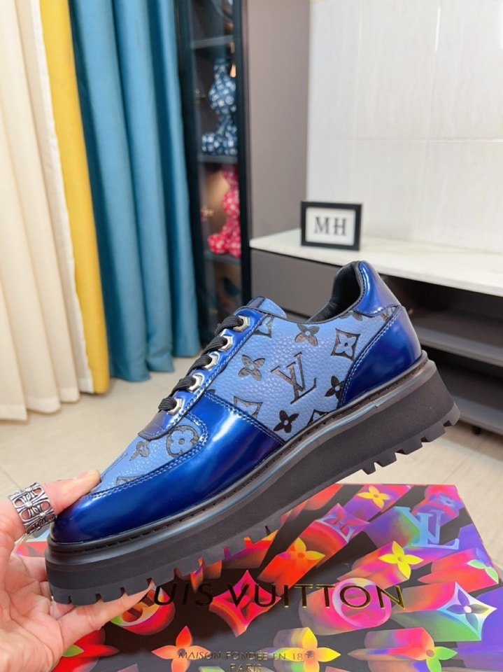 L0vis Vvtt0n Men’S Sneaker Monogram Empreinte Blue