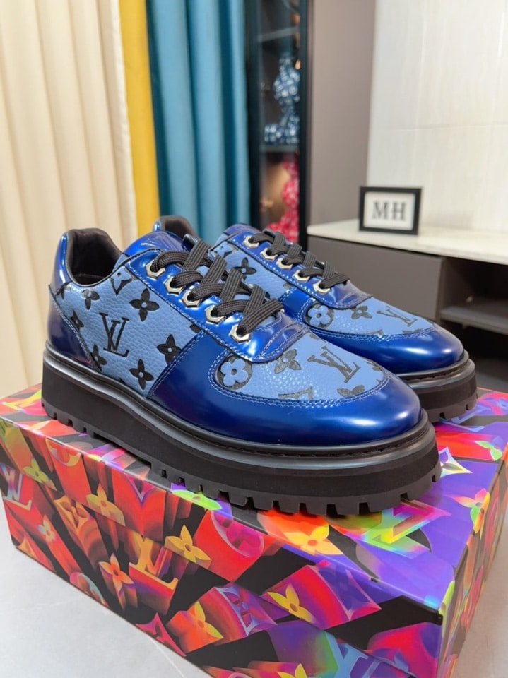 L0vis Vvtt0n Men’S Sneaker Monogram Empreinte Blue