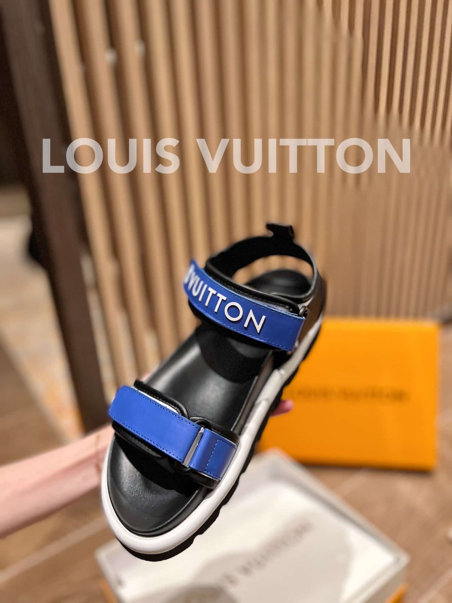 L0vis Vvtt0n Pool Pillow Comfort Sandals Blue 1A9Ocu