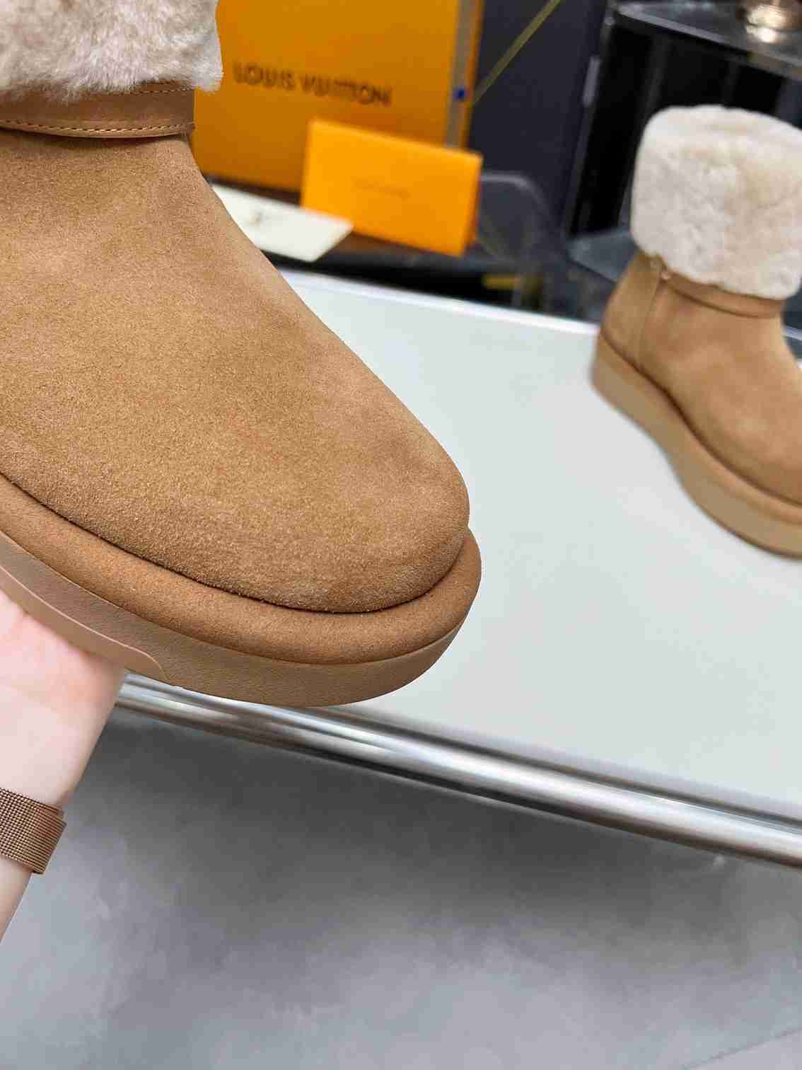 L0vis Vvtt0n Aspen Platform Ankle Boot Beige 1Ac79I