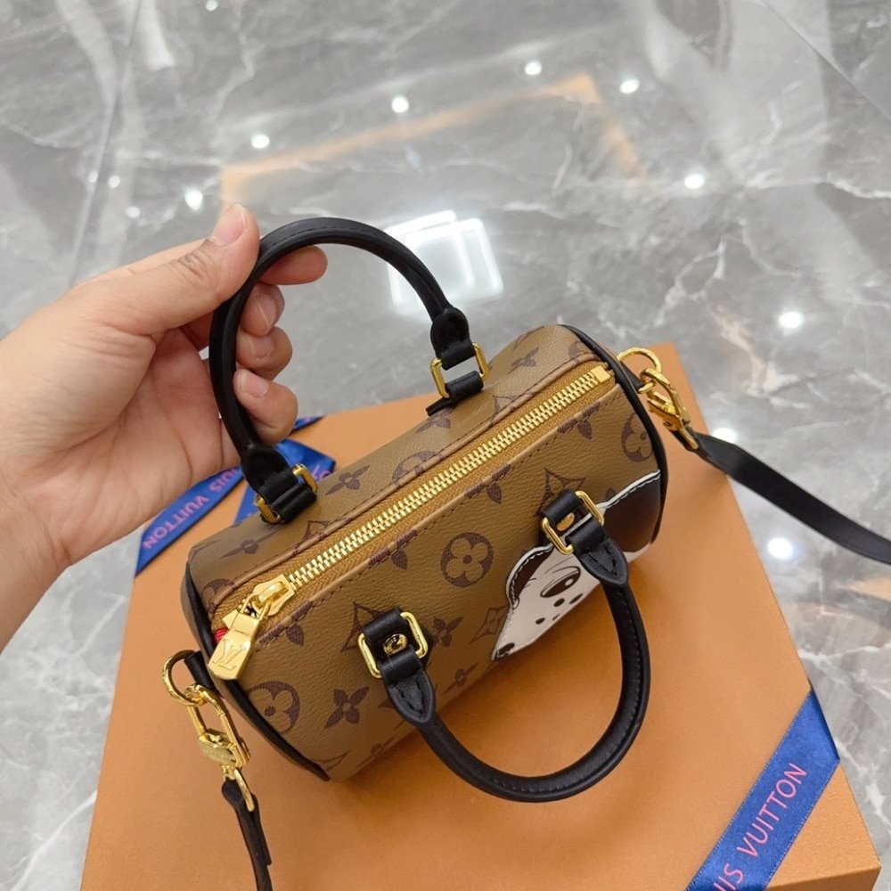 L0vis Vvtt0n Nano Speedy Monogram Reverse Coated Canvas 16Cm M83688
