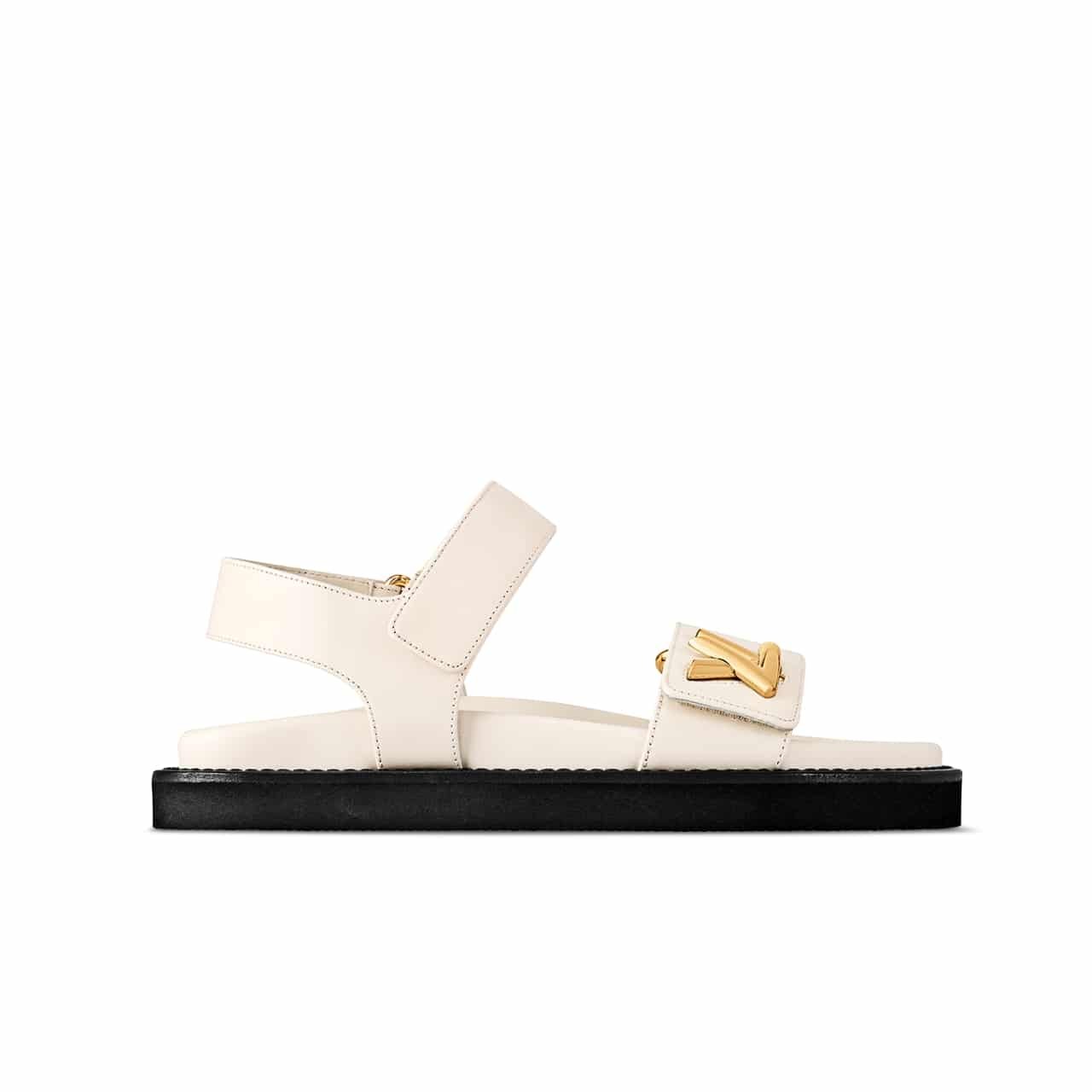 L0vis Vvtt0n Lv Sunset Flat Comfort Sandals White 1Abw7Q