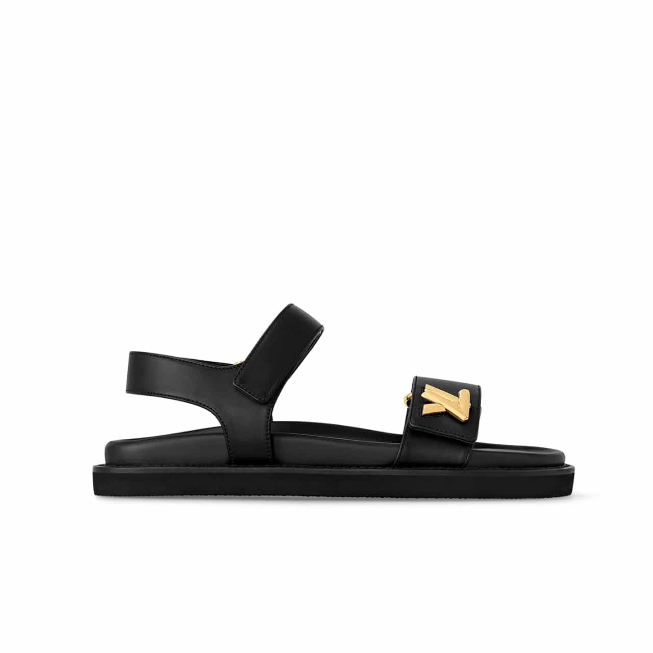 L0vis Vvtt0n Lv Sunset Flat Comfort Sandals Black 1Abw6W