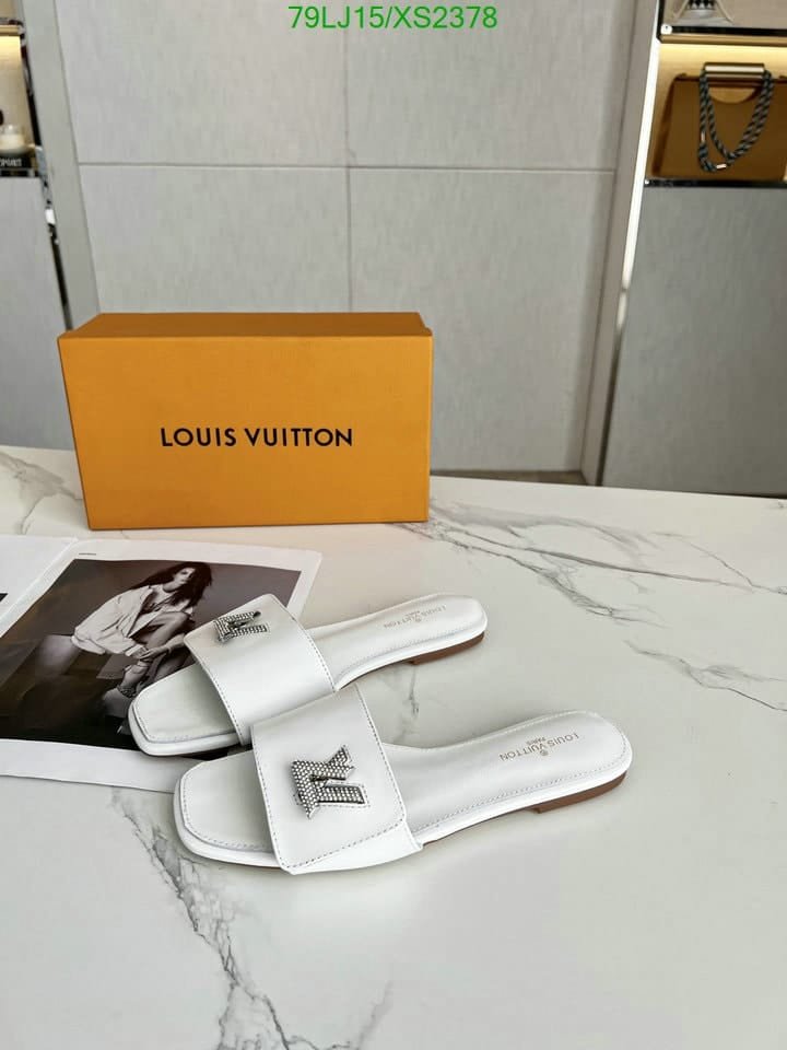 L0vis Vvtt0n Shake Flat Mule White
