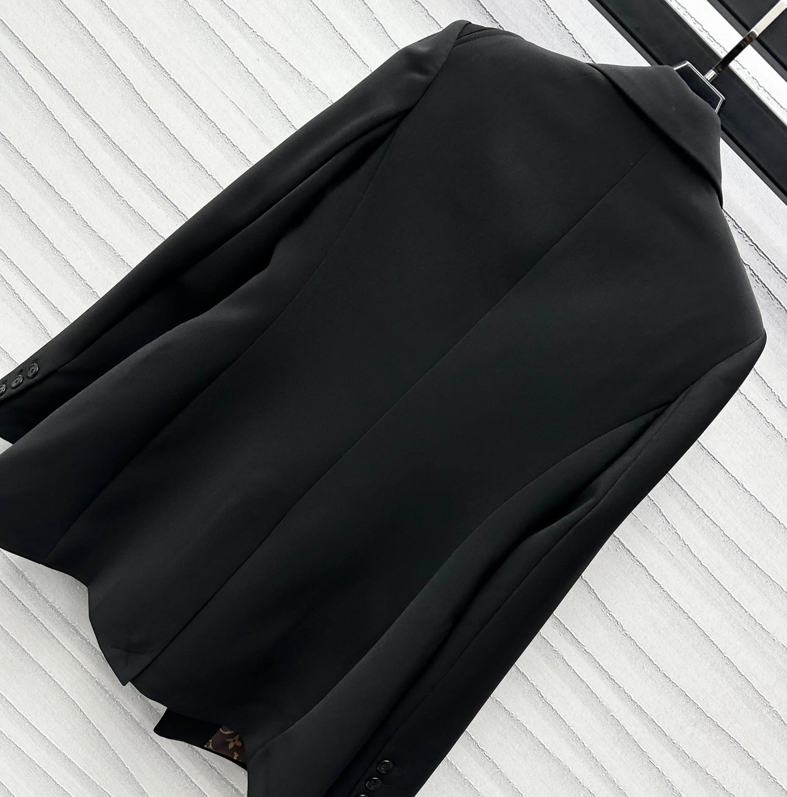 L0vis Vvtt0n Monogram Belt Blazer Black 1Agnp3