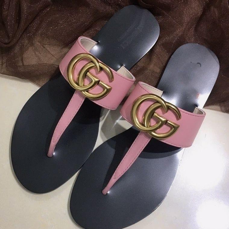 Gvc*1 Double G Thong Leather Pink