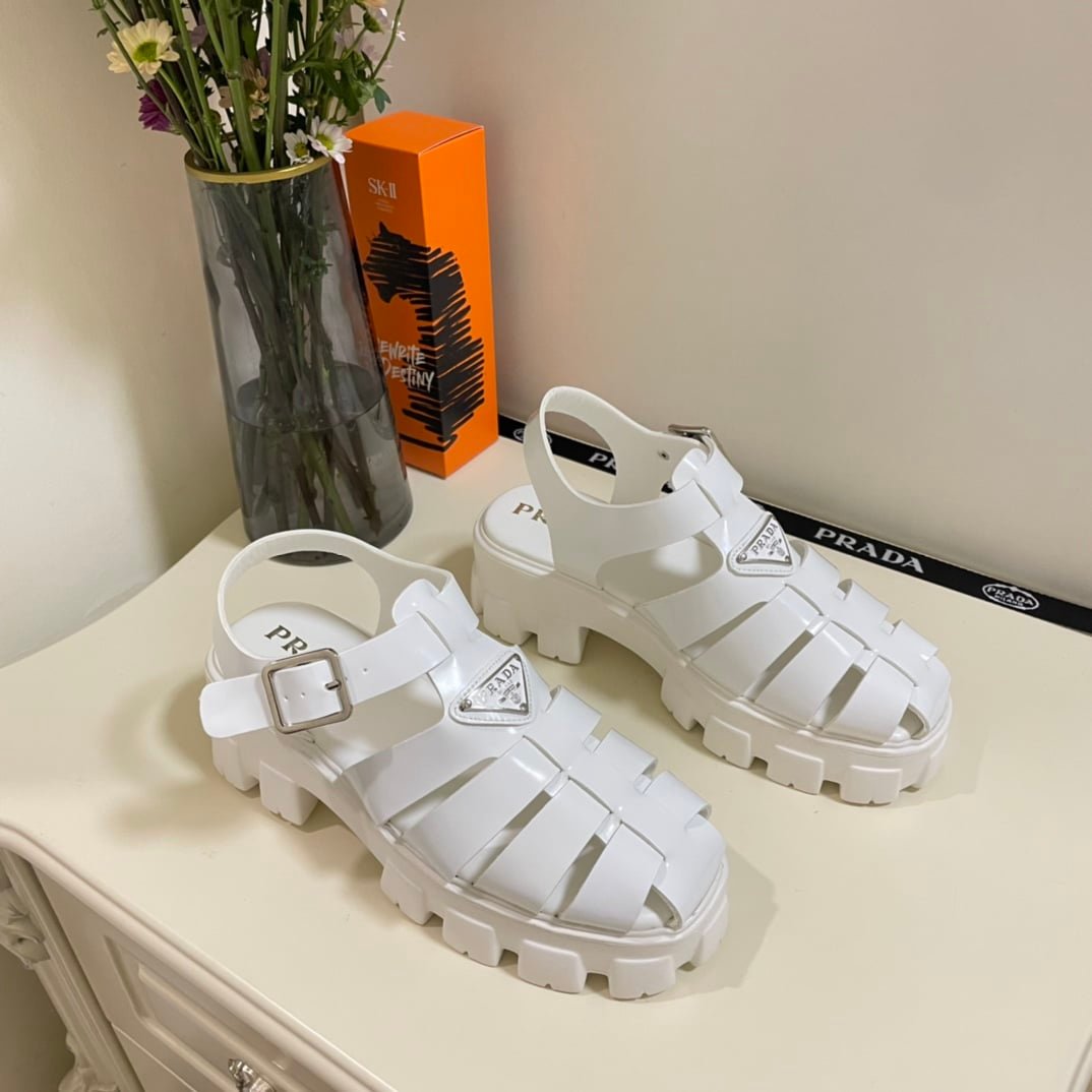 Pra*a Foam Rubber Sandals White 1X853M3Lkkf0009F055