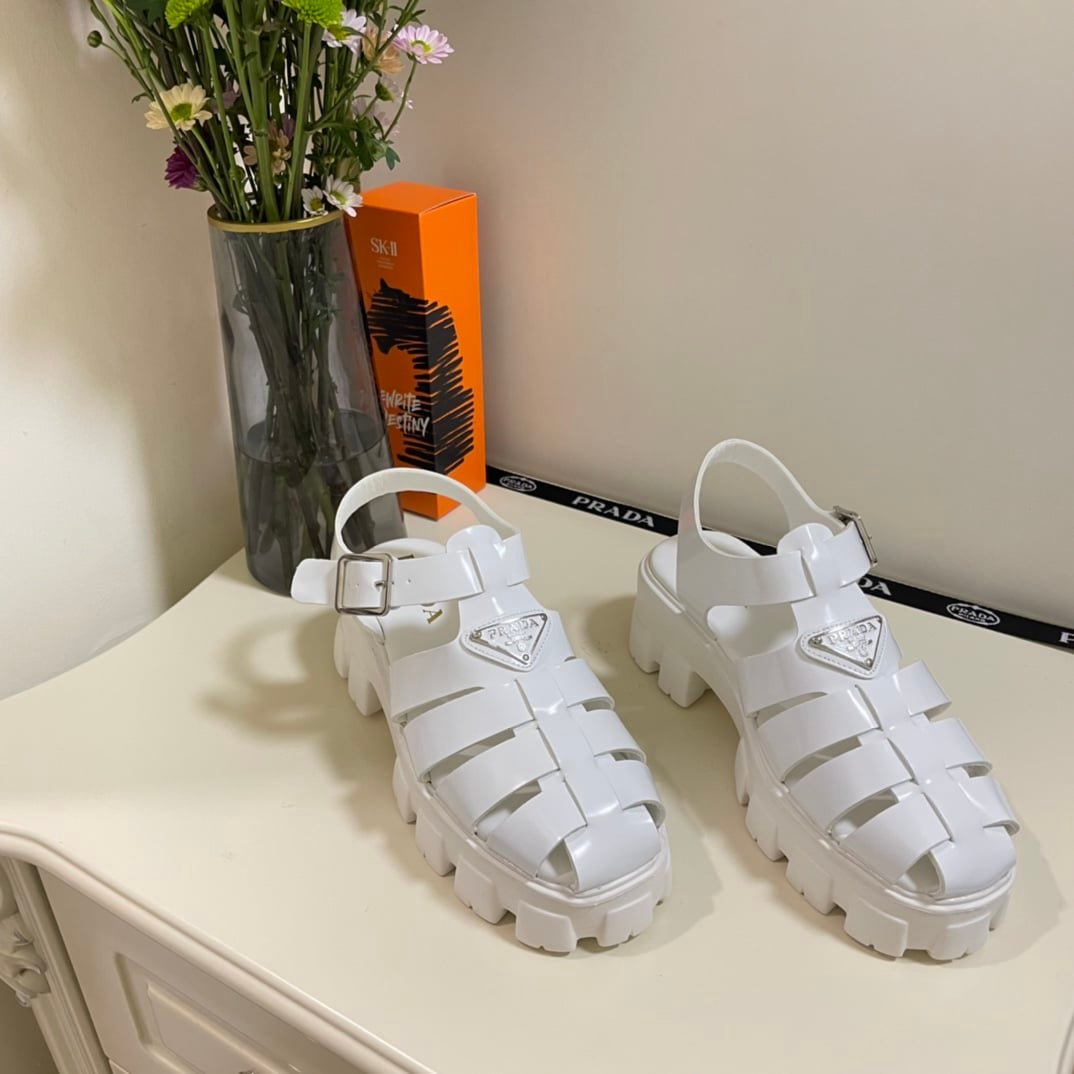 Pra*a Foam Rubber Sandals White 1X853M3Lkkf0009F055