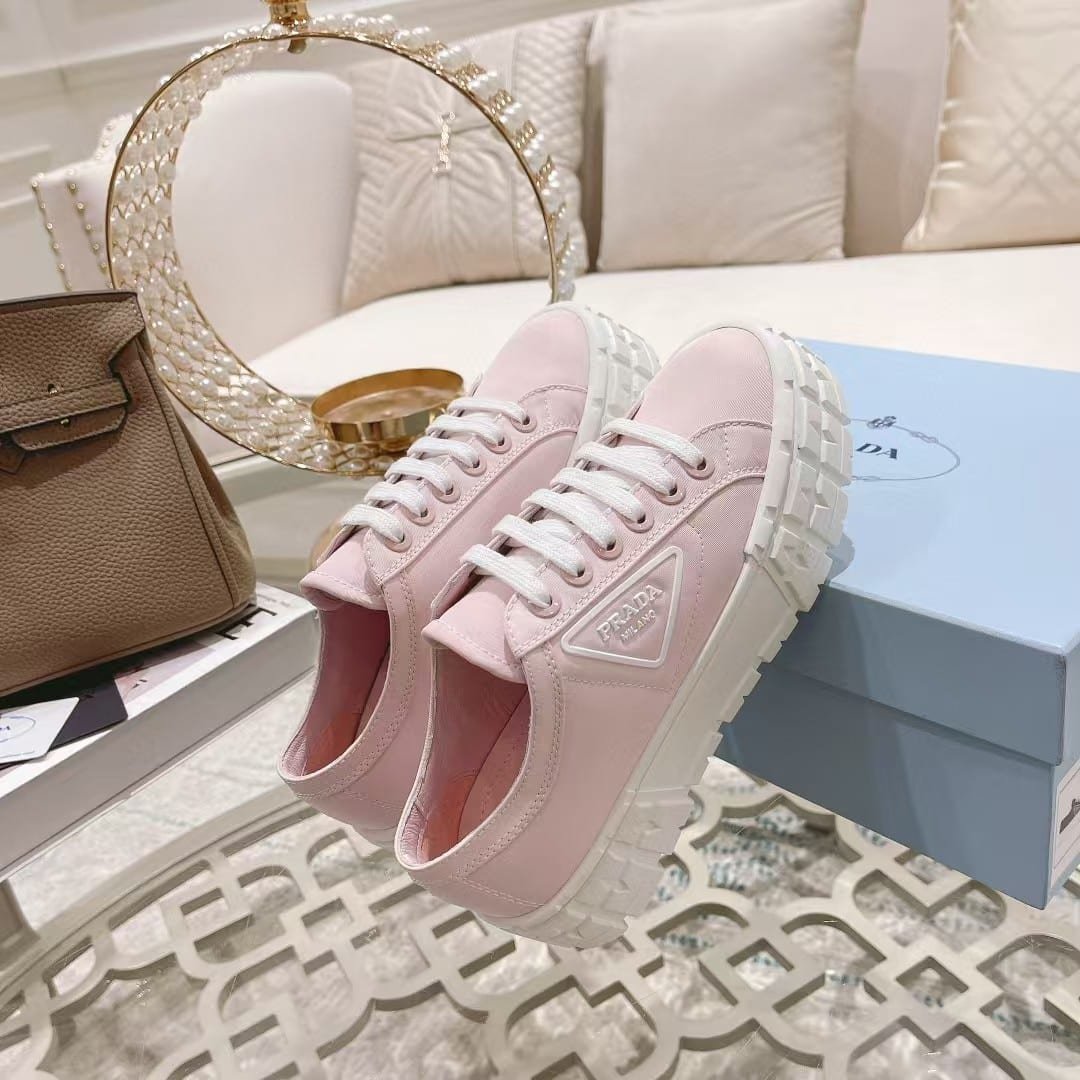 Pra*a Double Wheel Nylon Gabardine Sneaker Light Pink 1E260M3Lfxf0E18F050