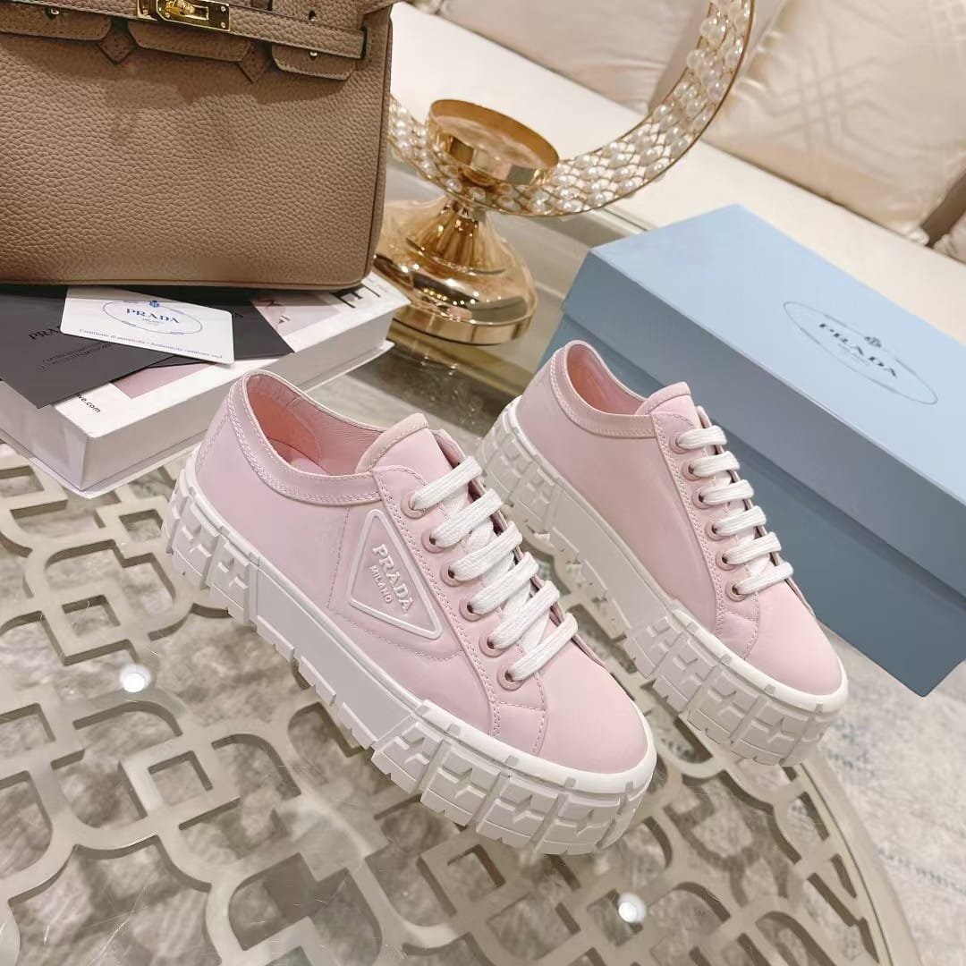 Pra*a Double Wheel Nylon Gabardine Sneaker Light Pink 1E260M3Lfxf0E18F050