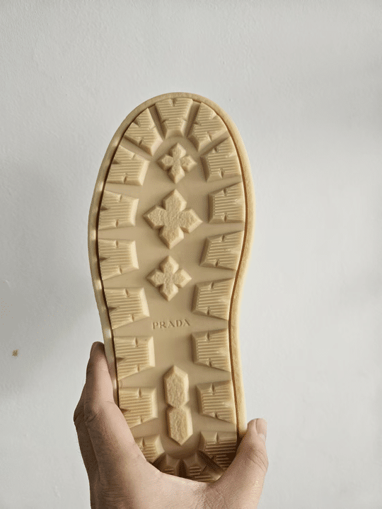 Pra*a Suede Mules Beige 1S715Nfzg50X0O
