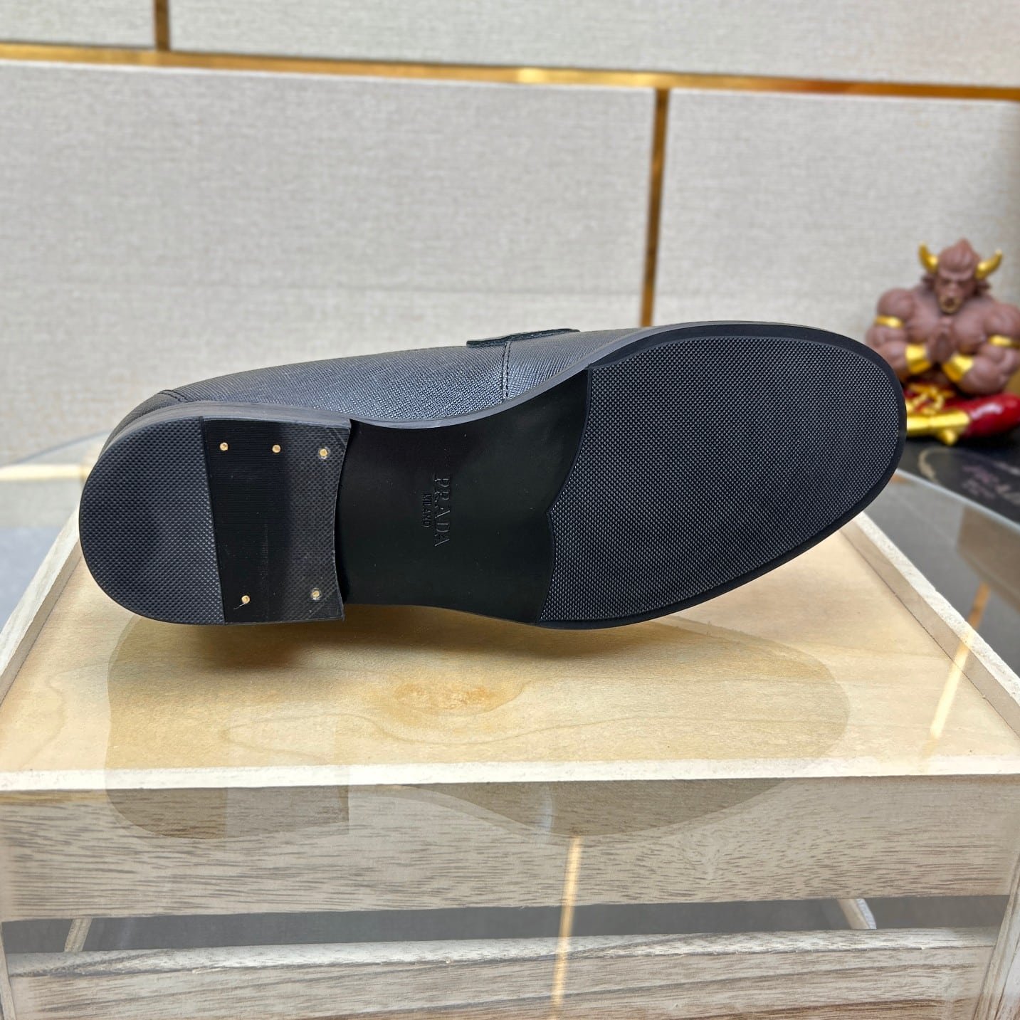 Pra*a Saffiano Leather Loafers Black 2DC213 053 F0002 F G000