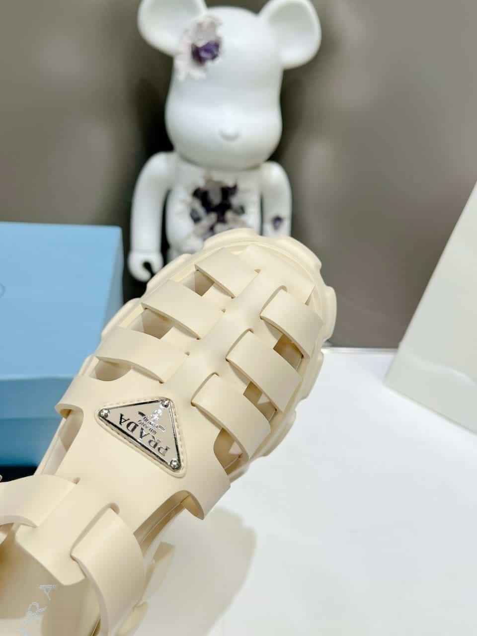 Pra*a Rubber Monolith Sandals Quartz 1X853M 3Lkk F0482 F Dd55