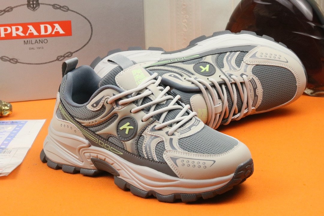 Pra*a Sport Running Sneaker In Grey
