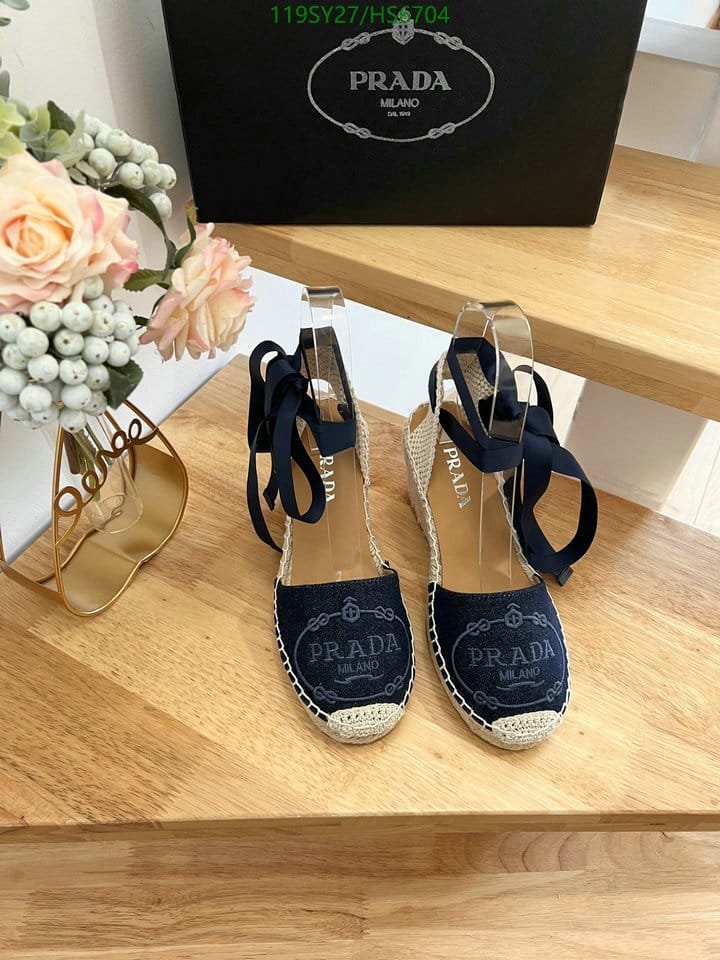 Pra*a Linen Espadrille Wedge Sandals Blue