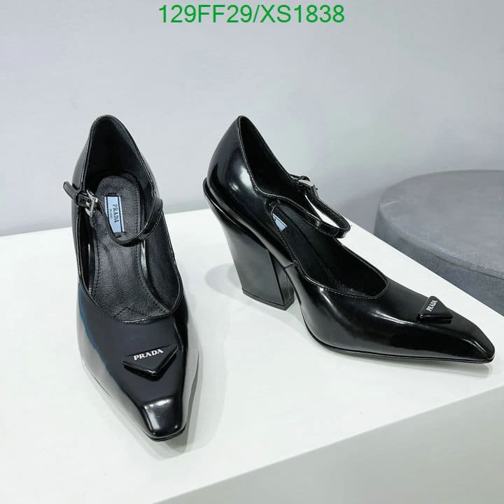 Pra*a Modellerie Leather Mary Jane Pumps In Nero Black