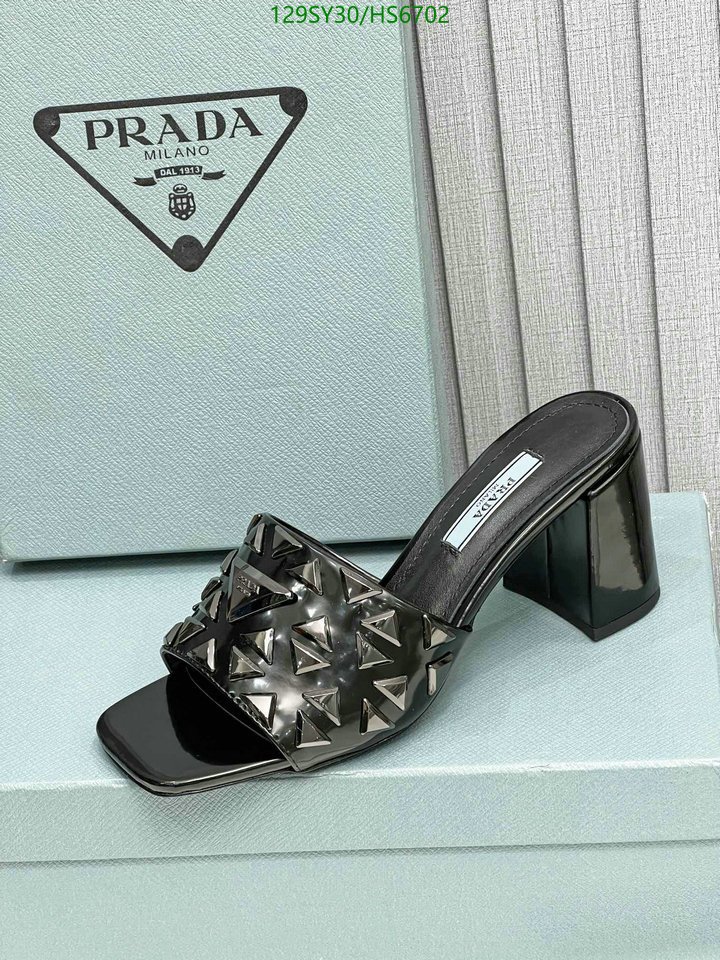 Pra*a Studded Metallic Leather Mules Black