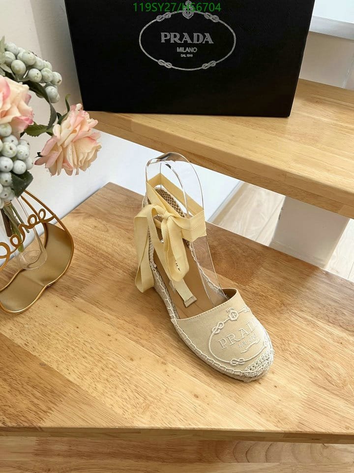 Pra*a Linen Espadrille Wedge Sandals Beige
