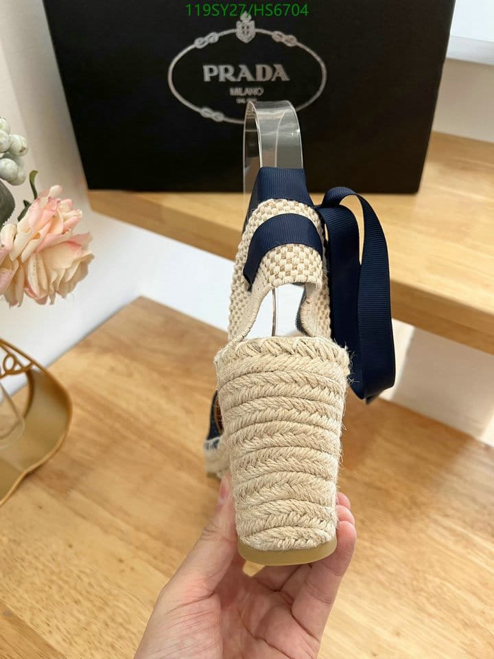 Pra*a Linen Espadrille Wedge Sandals Blue