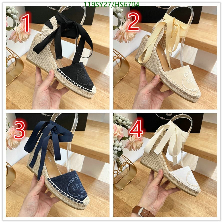 Pra*a Linen Espadrille Wedge Sandals Black