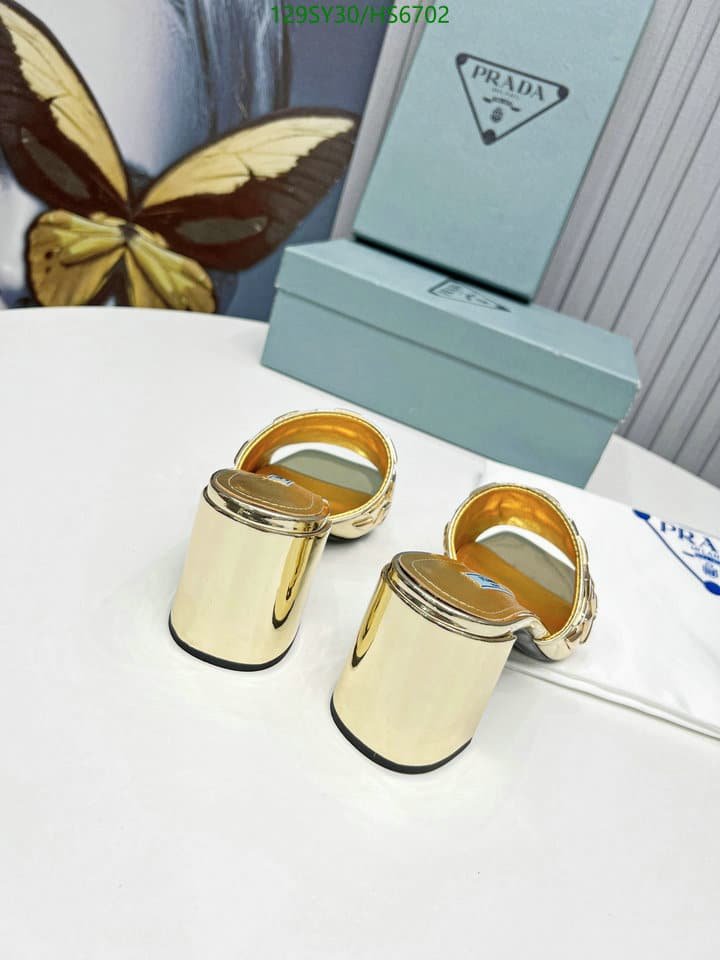 Pra*a Studded Metallic Leather Mules Gold 1Xx6473Ll5F0522F065