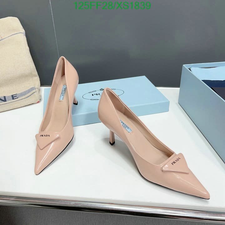 Pra*a Cleavage Nero Leather Pumps Pink