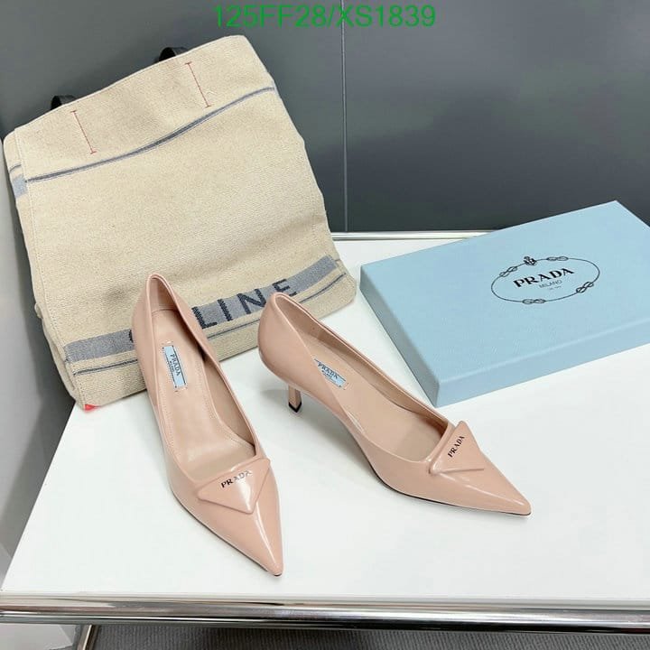 Pra*a Cleavage Nero Leather Pumps Pink