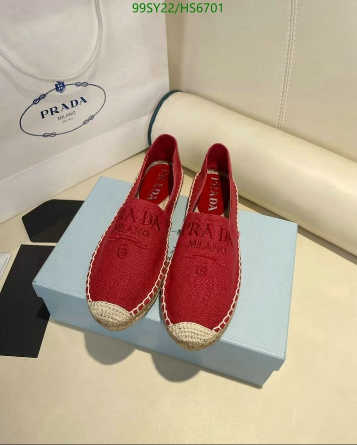Pra*a Linen Espadrilles Red