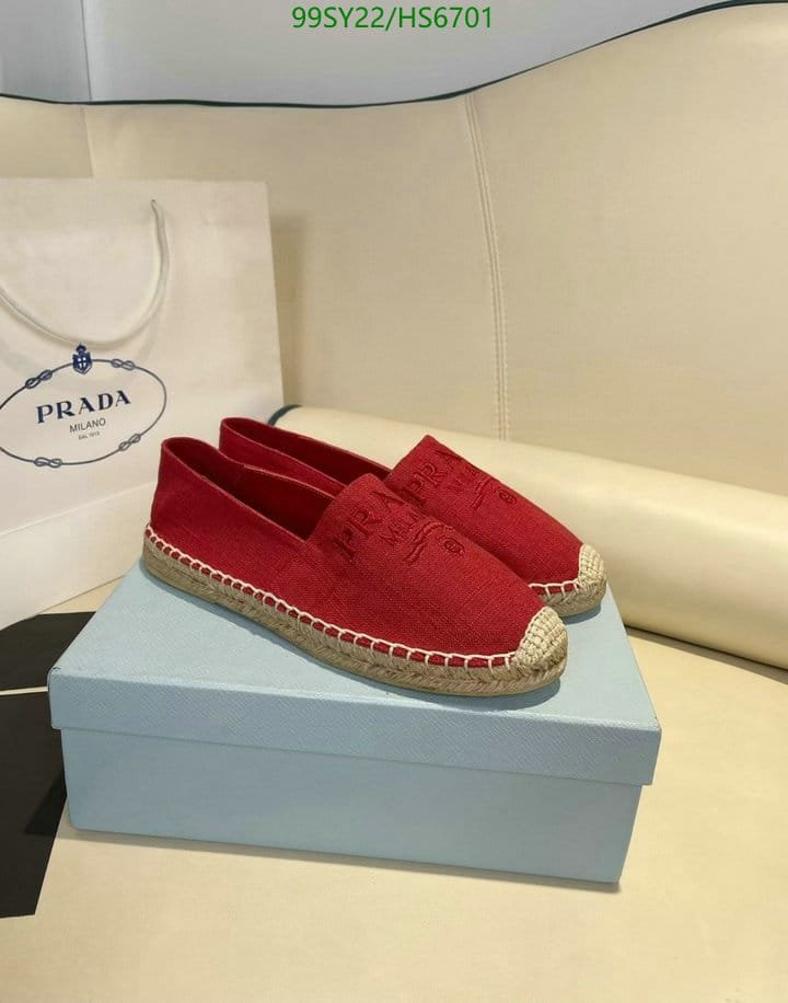 Pra*a Linen Espadrilles Red