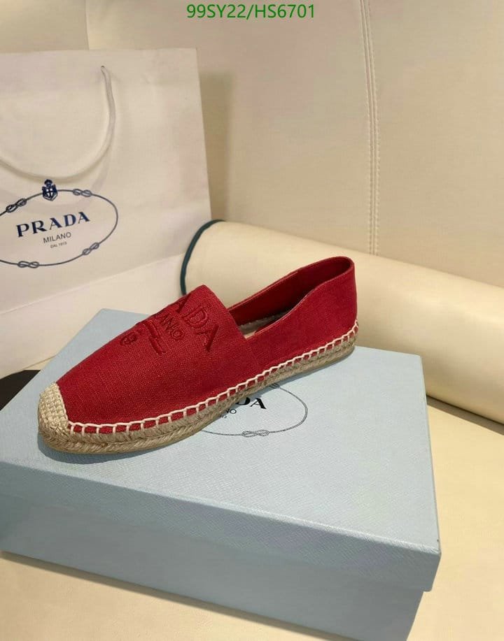 Pra*a Linen Espadrilles Red