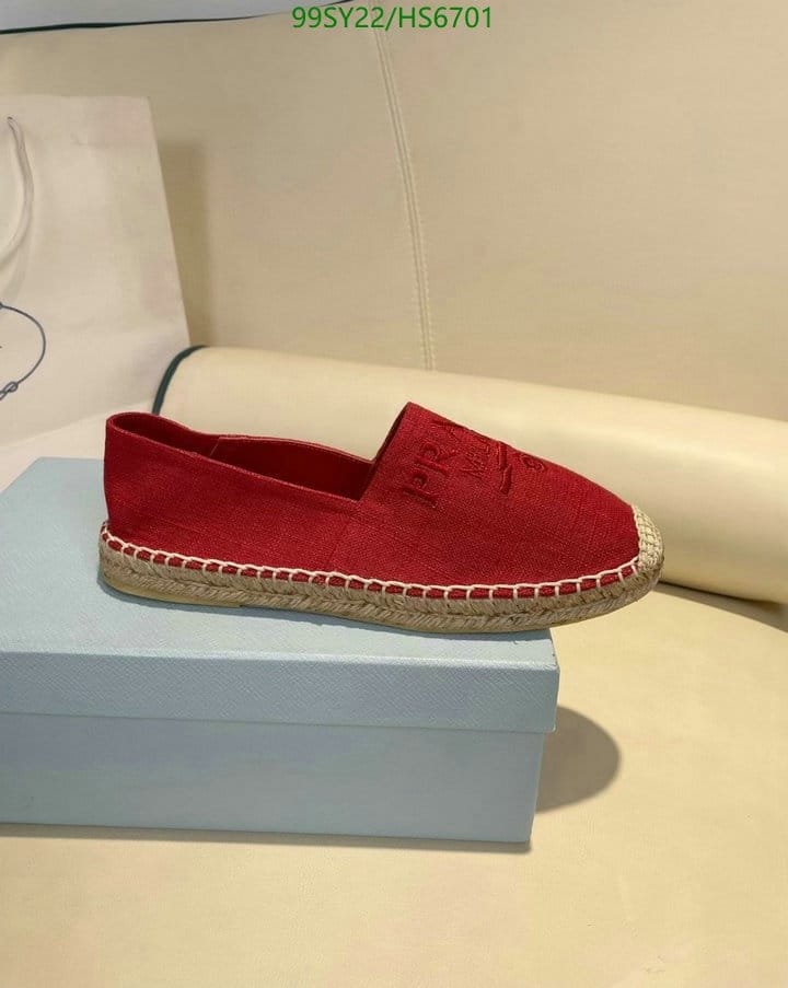 Pra*a Linen Espadrilles Red