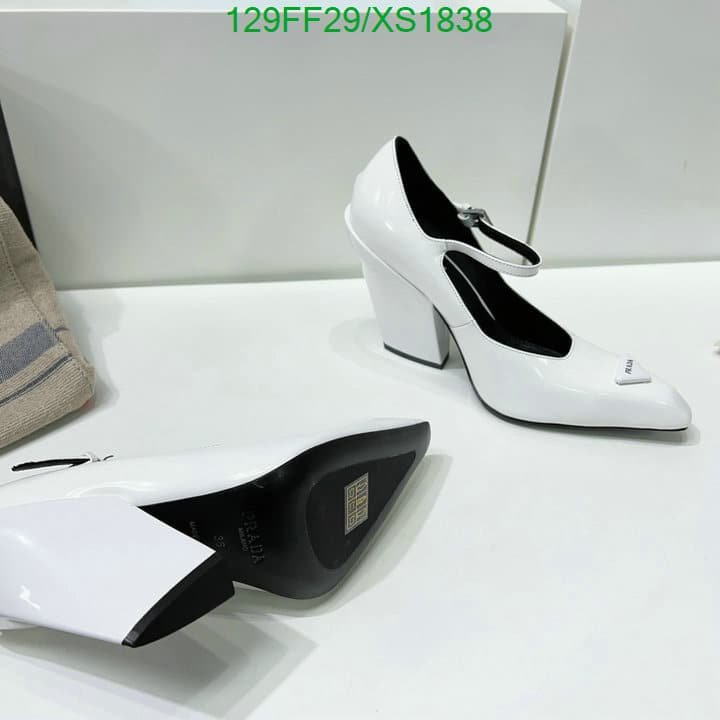 Pra*a Modellerie Leather Mary Jane Pumps In Nero White