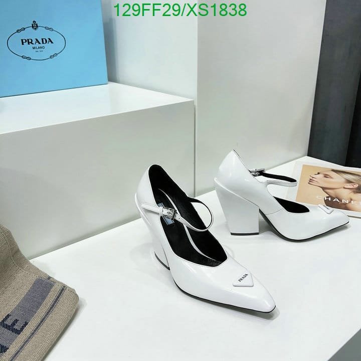 Pra*a Modellerie Leather Mary Jane Pumps In Nero White