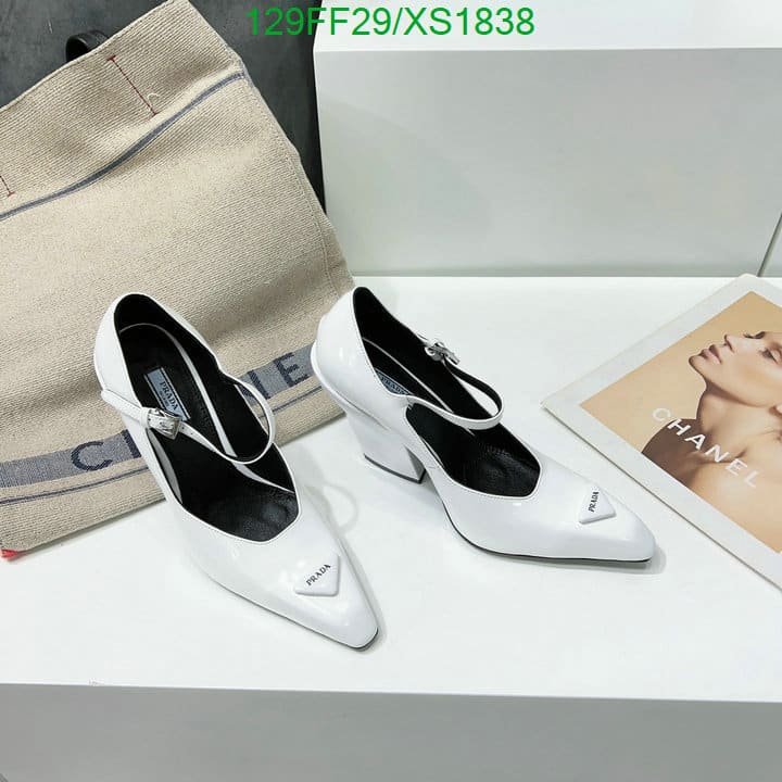 Pra*a Modellerie Leather Mary Jane Pumps In Nero White
