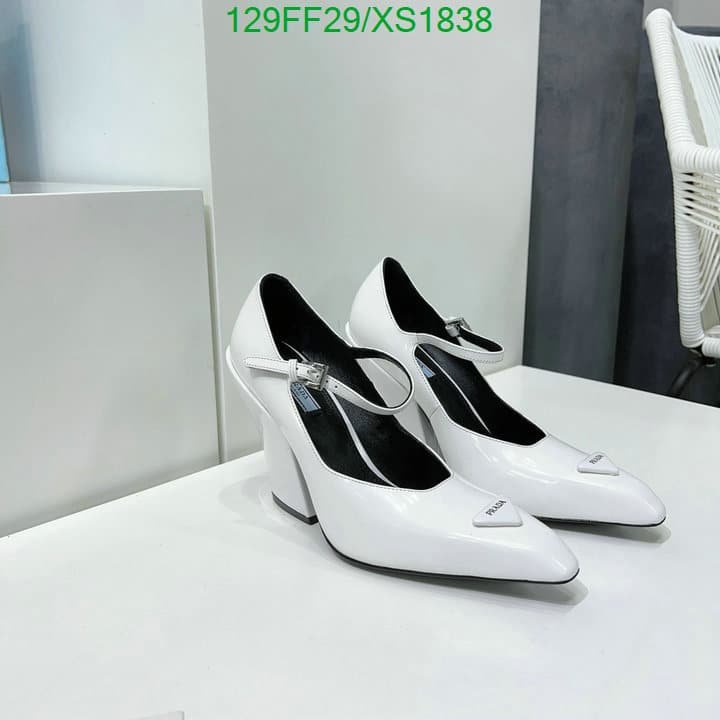 Pra*a Modellerie Leather Mary Jane Pumps In Nero White