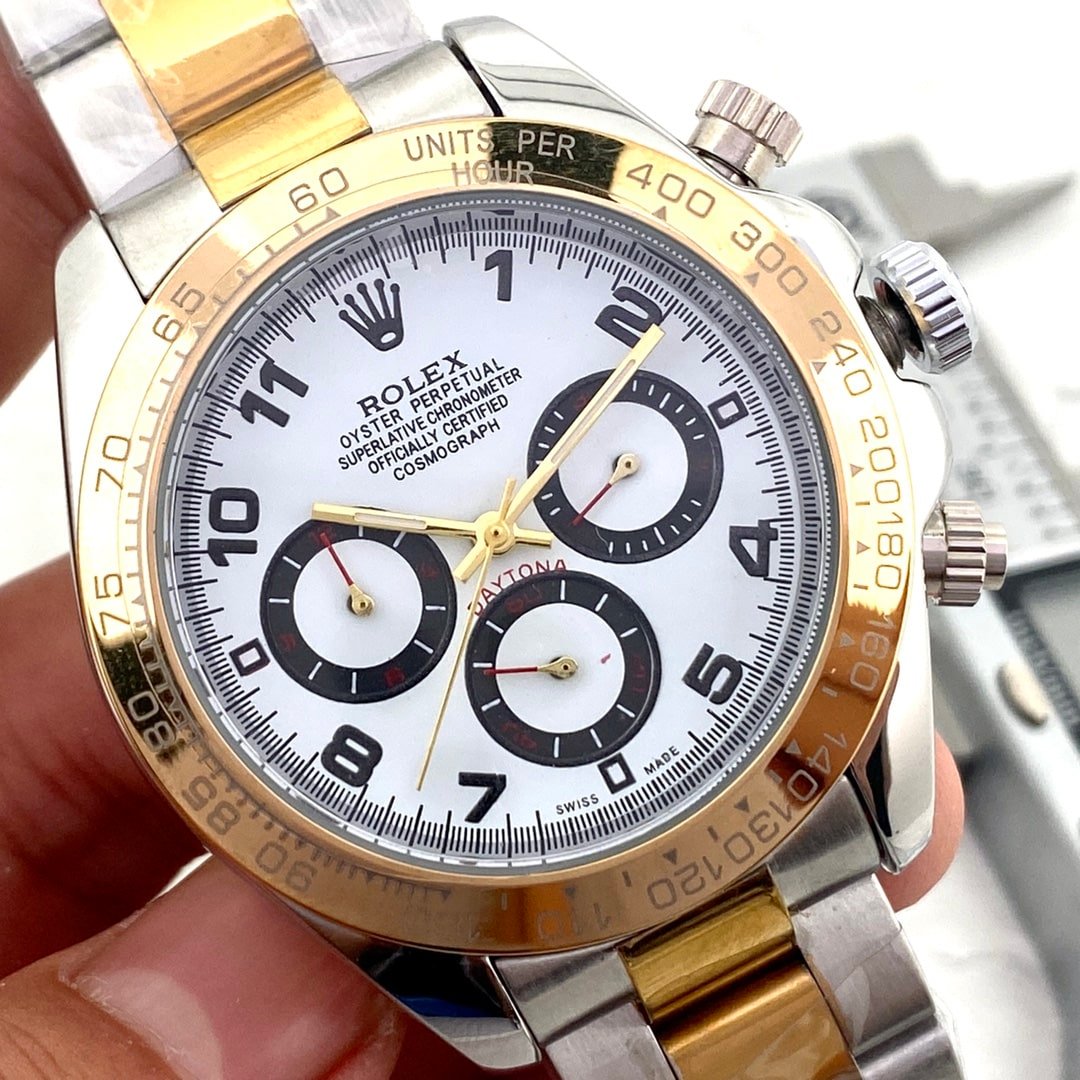 R01ex Oyster Perpetual Cosmograph Daytona In Silver And Gold 40Mm