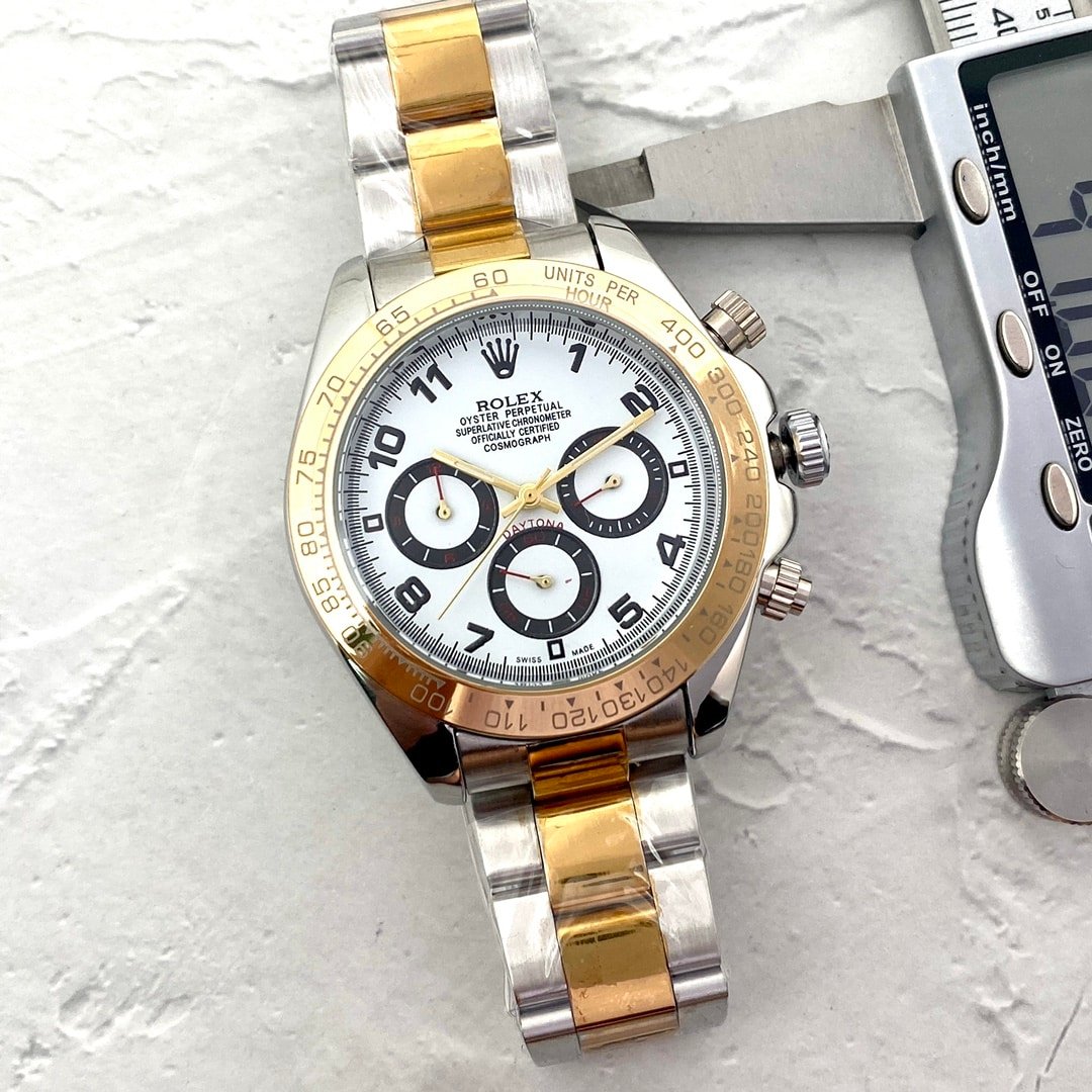 R01ex Oyster Perpetual Cosmograph Daytona In Silver And Gold 40Mm
