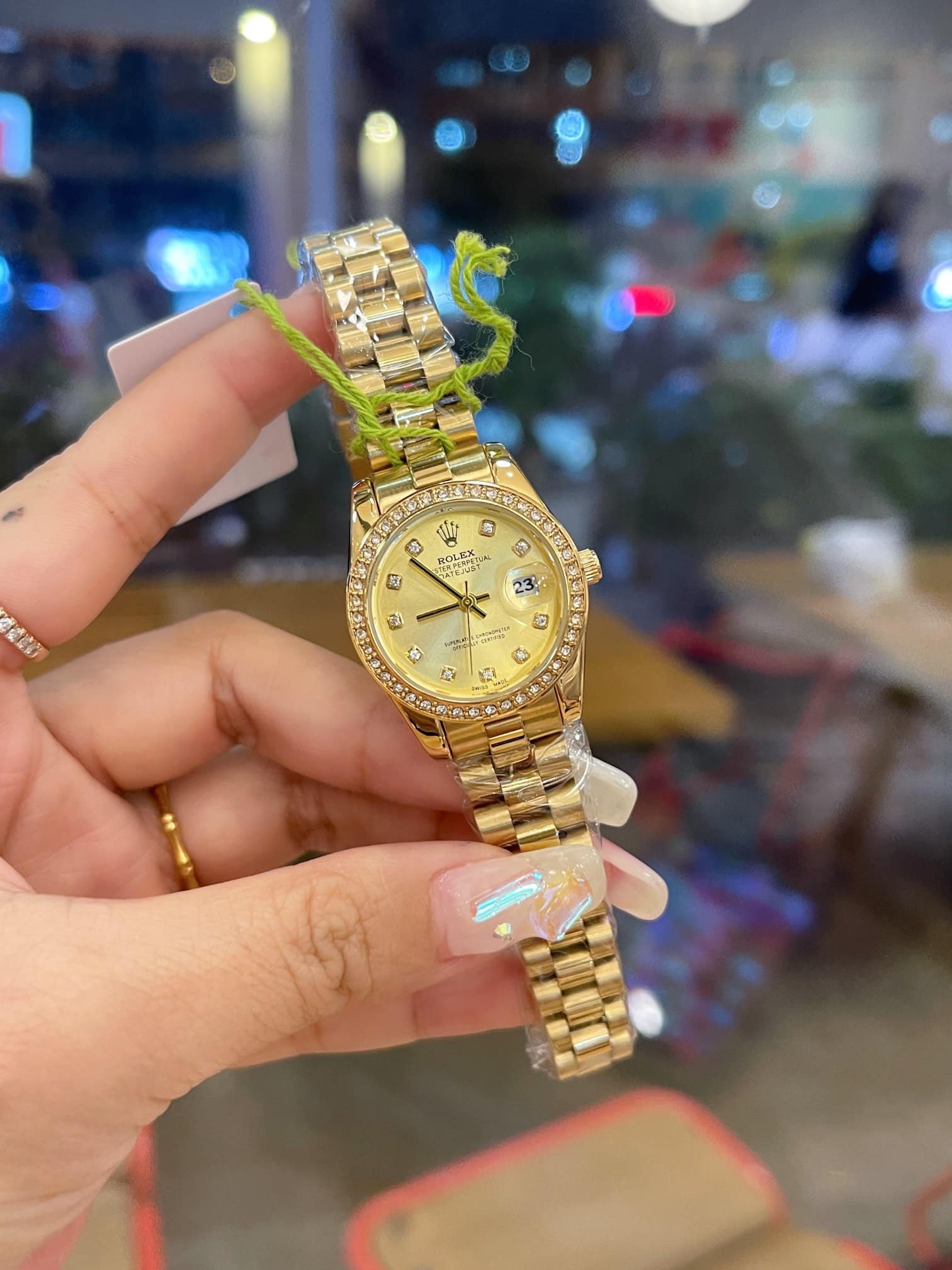 R01ex Lady Datejust 28 D1am0nd Dial 18K Yellow Gold 28Mm
