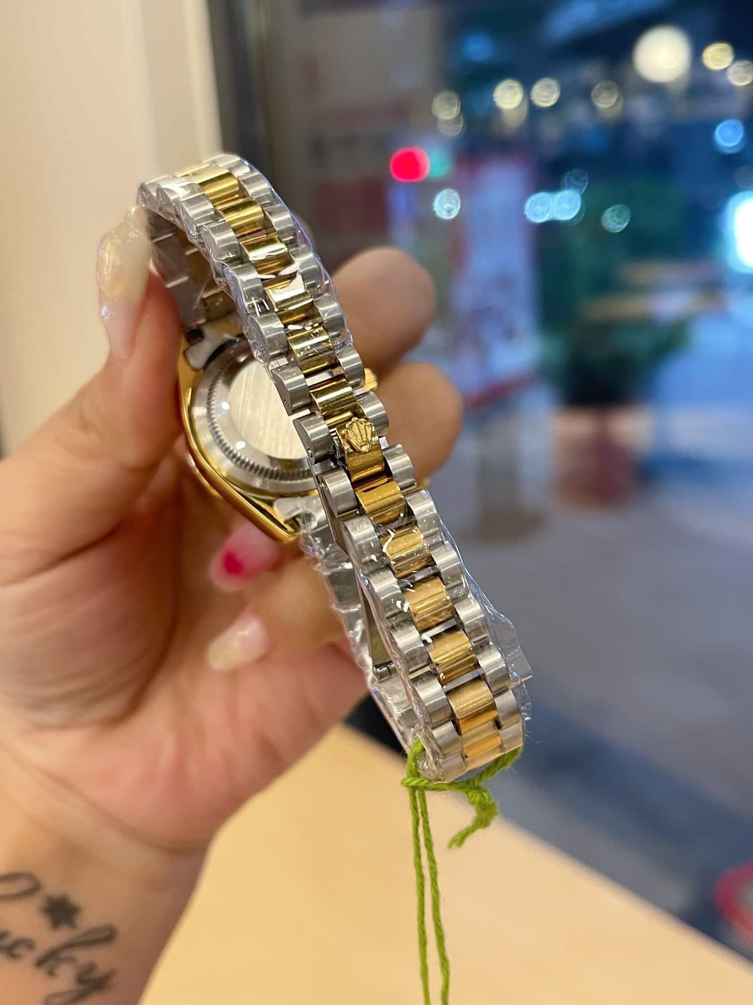 R01ex Datejust D1am0nd Dial Silver And Gold In Green 28Mm