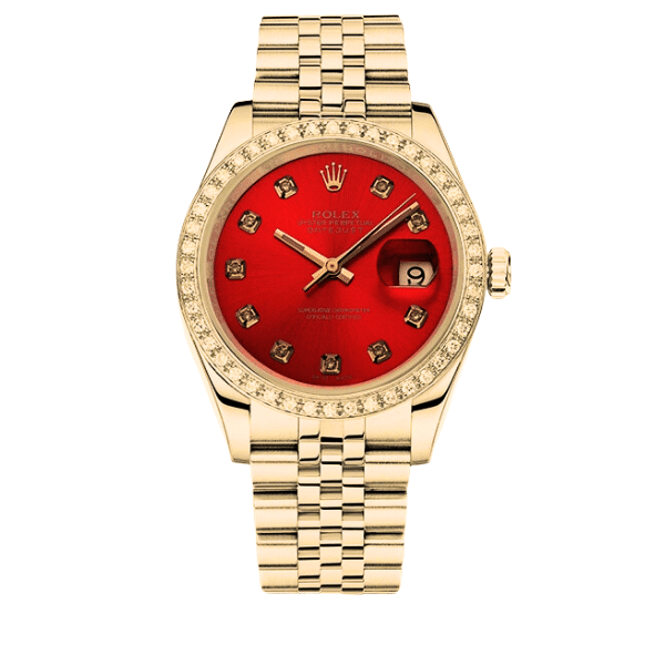 R01ex Lady Datejust Demi Red Dial And Gold 31Mm 278383Rbr 0020
