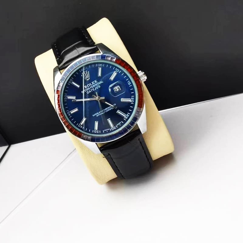 R01ex Oyster Perpetual Datejus Navy Blue Dial Ruby Around 40Mm