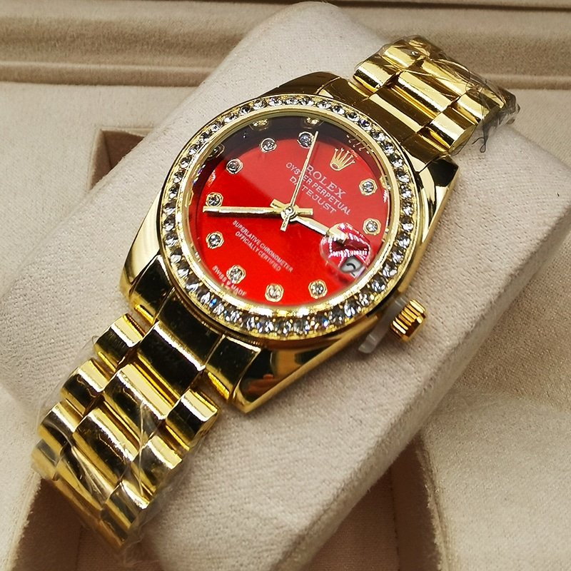 R01ex Lady Datejust Demi Red Dial And Gold 31Mm 278383Rbr 0020