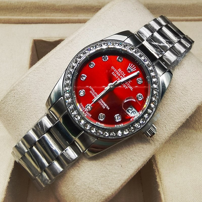 R01ex Lady Datejust Demi Red Dial And Silver 31Mm 278383Rbr 0020