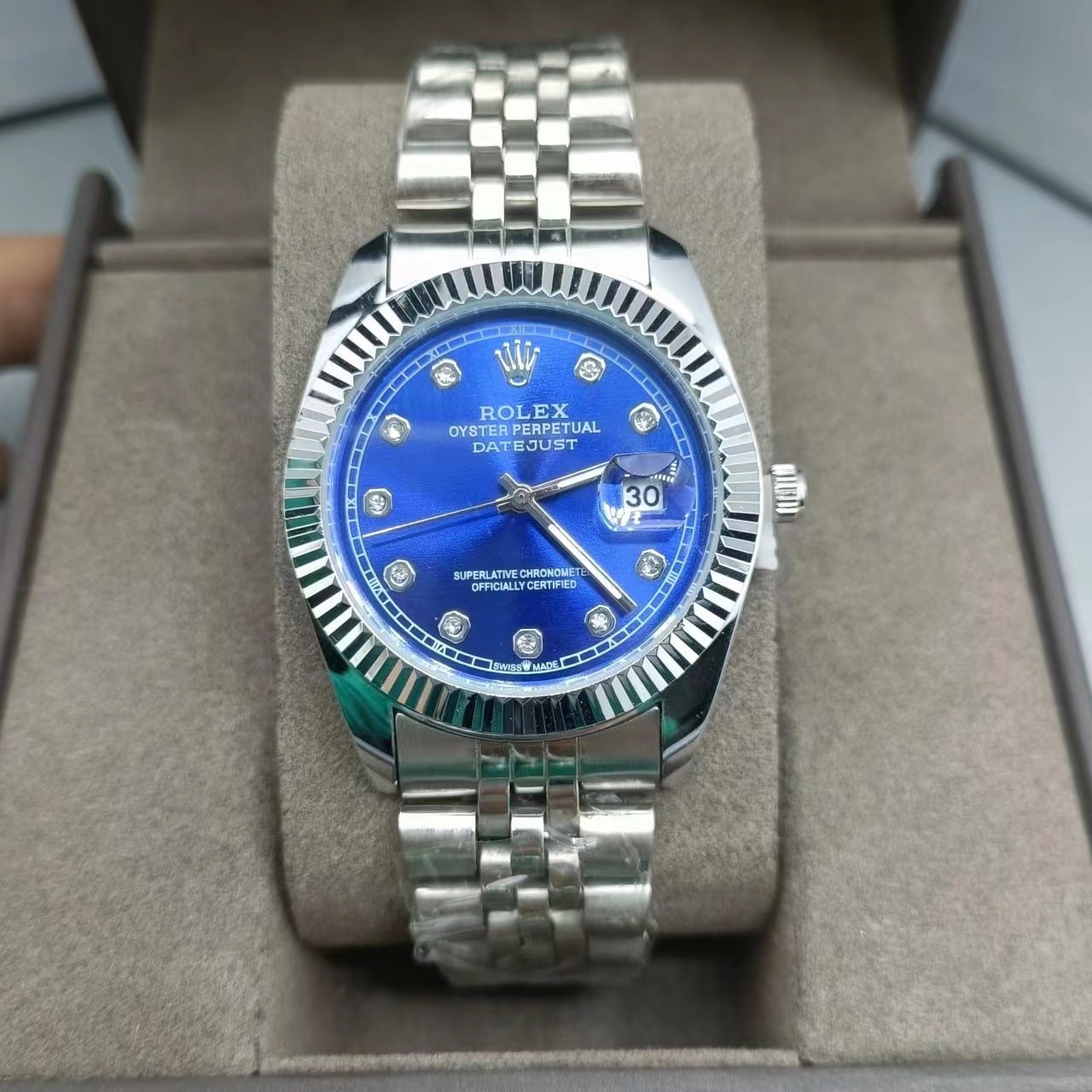 R01ex Datejust Navy Blue Watch 41Mm 126334 0016