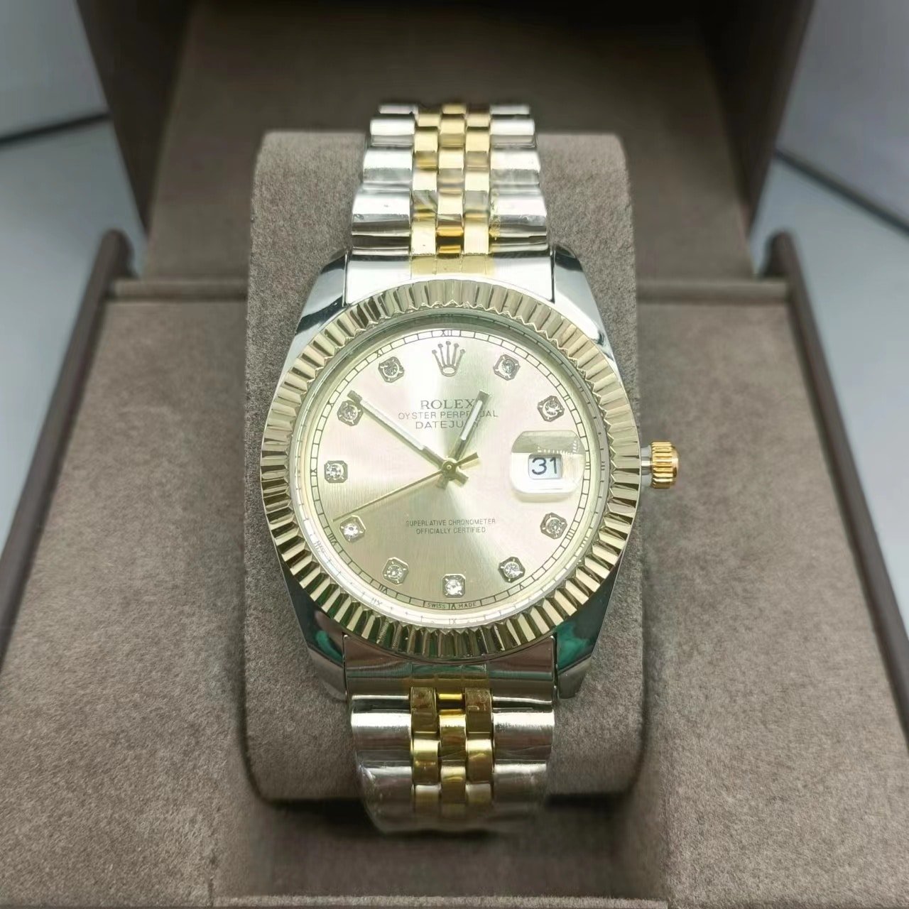 R01ex Datejust Gold Watch 41Mm 126333 0012